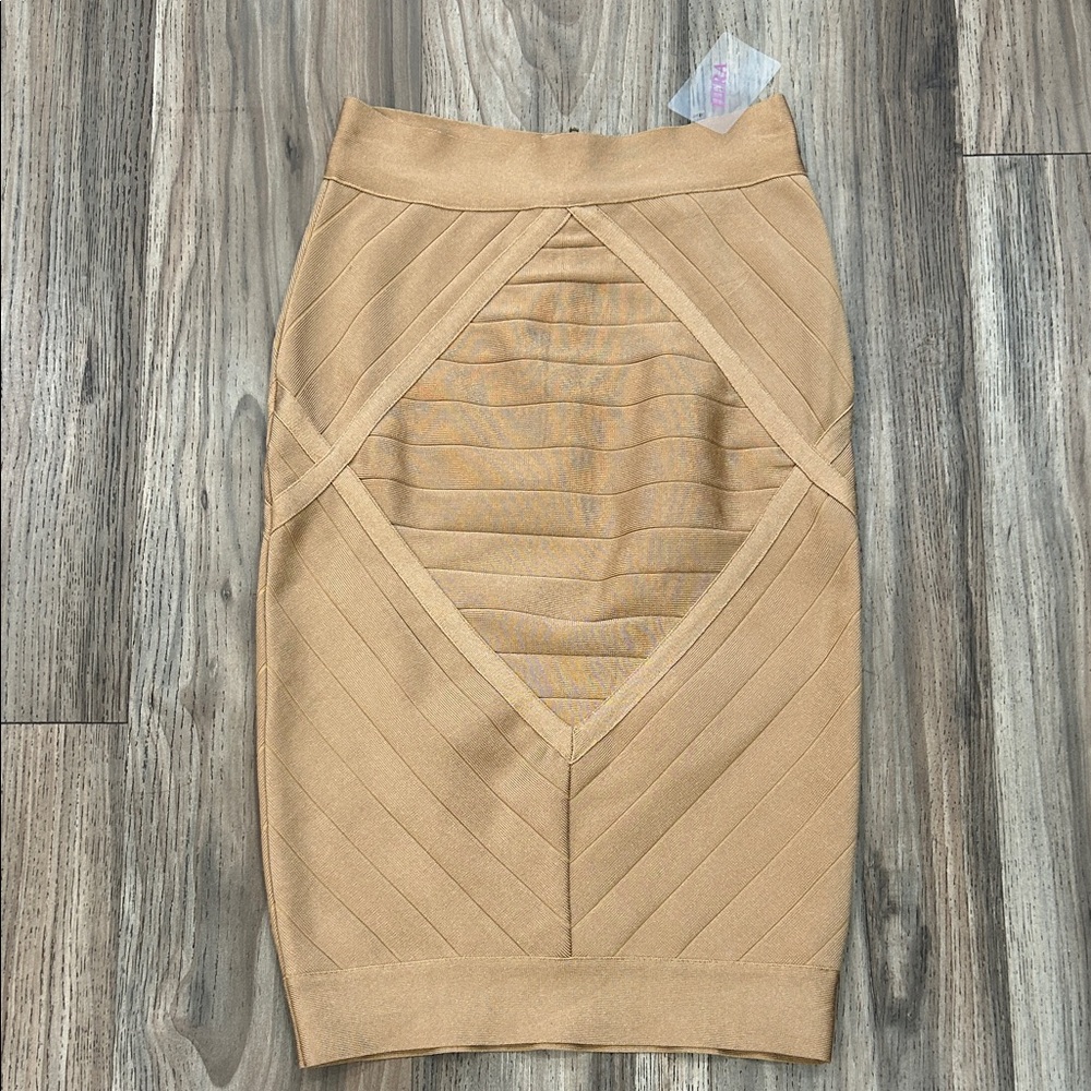 Hera Collection Tan Pencil Skirt